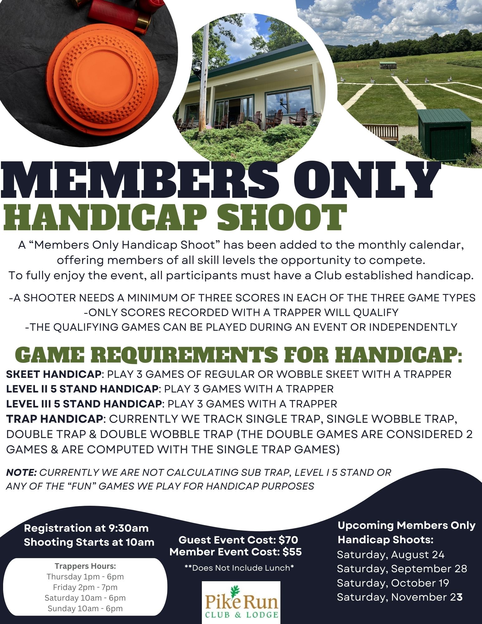 Members Only Handicap Shoot